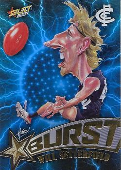 2021 Select AFL Footy Stars - Starburst Caricatures Lightning #SBC12 Will Setterfield Front